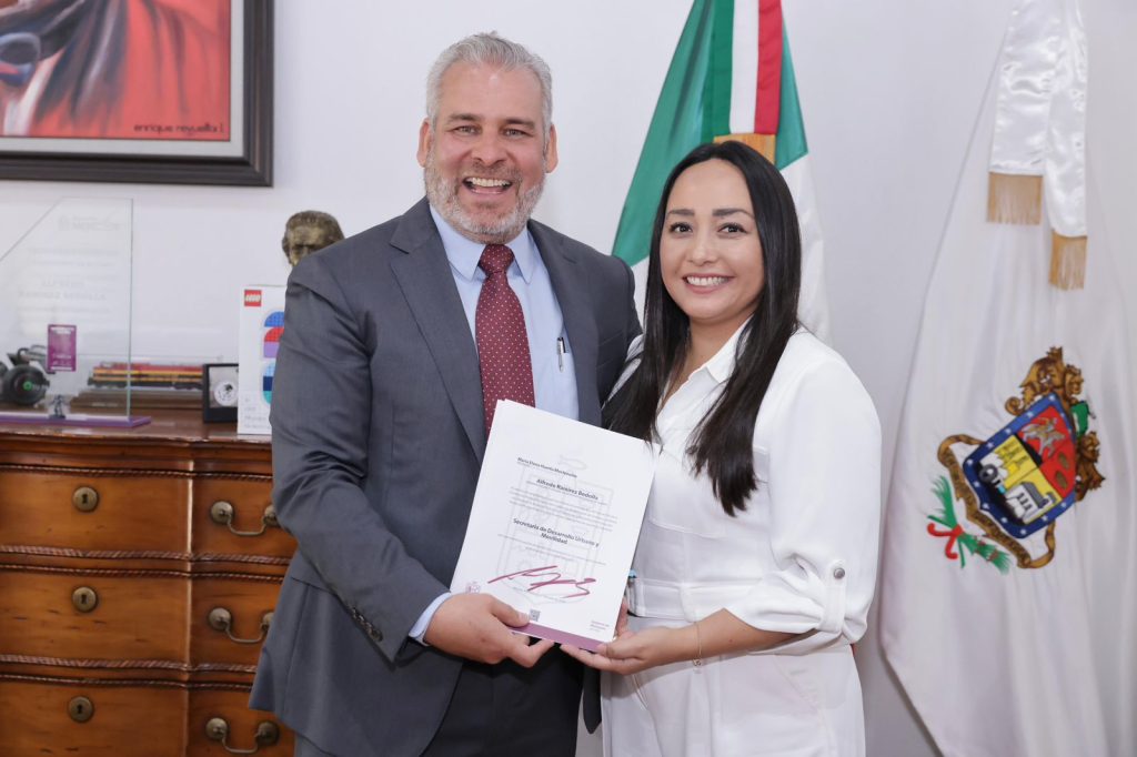 Designa Bedolla a María Elena Huerta Moctezuma como nueva secretaria de Desarrollo Urbano y Movilidad whatsapp image 2026 06 02 at 4.54.18 pm