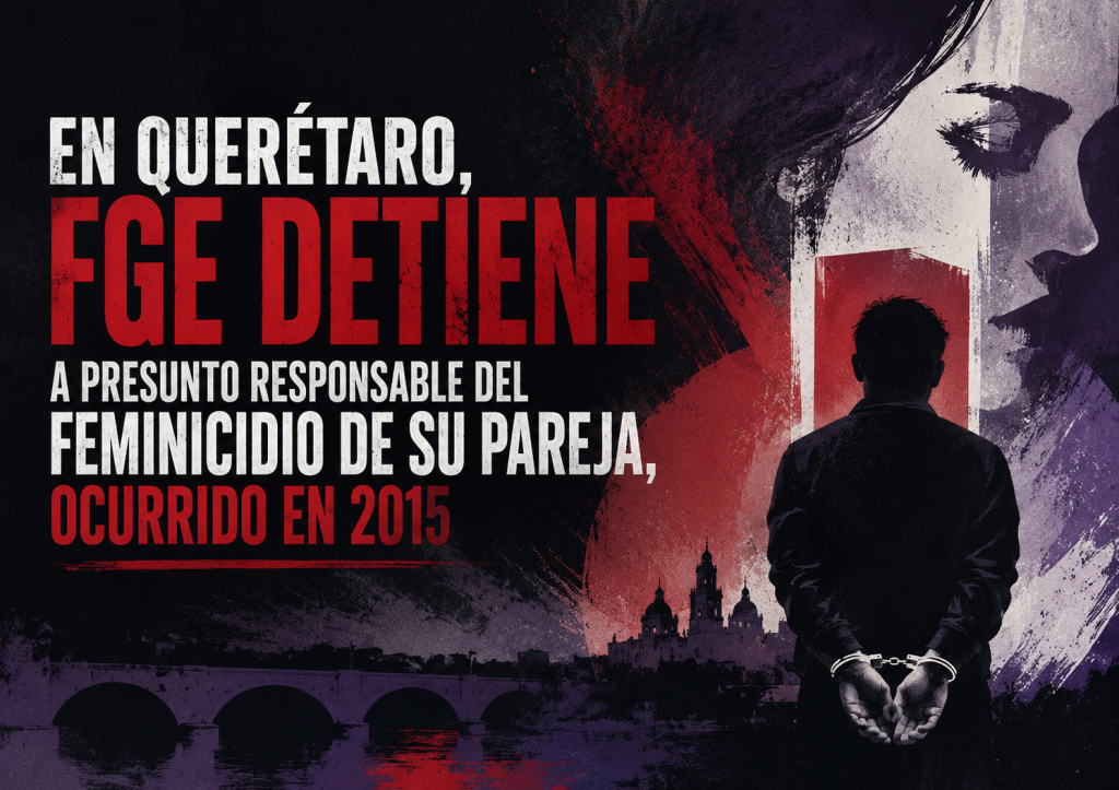 En Querétaro, FGE detiene a presunto responsable del feminicidio de su pareja, ocurrido en 2015 unnamed (2)